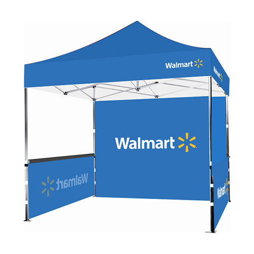 10x10 Premium Tent w/ Full Color Canopy, Back Wall, and Side Walls