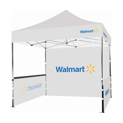 10x10 Premium Tent w/ Full Color Canopy, Back Wall, and Side Walls