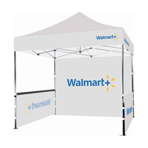 10x10 Premium Tent w/ Full Color Canopy, Back Wall, and Side Walls