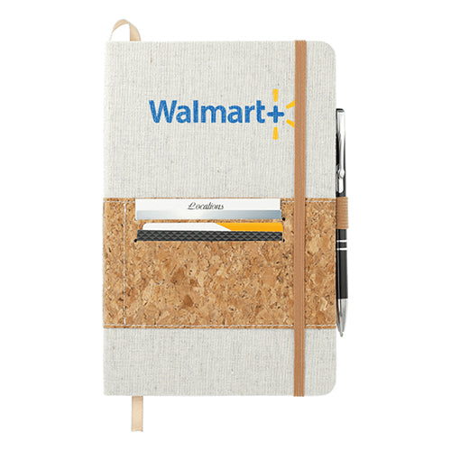 5.5" x 8.5" FSC® Mix Recycled Cotton Cork Notebook